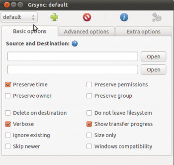 install grsync ubuntu
