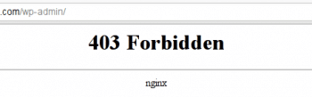 Nginx also likes to throw a 403 error and close the connetction