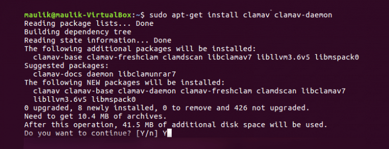 how to update clamav virus database on cloudlinux