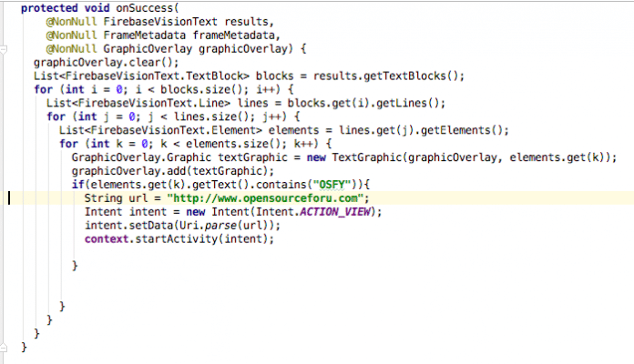 Running a Firebase Machine Learning Algorithm in Android