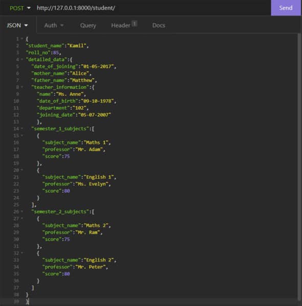 Carry Out JSONField Schema Validation Using JSON Models