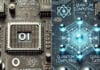 Close-up image comparing Quantum Computing and Classical Computing. Show Classical Computing elements